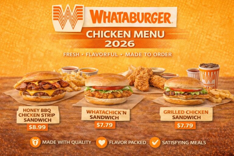 Whataburger Chicken Menu