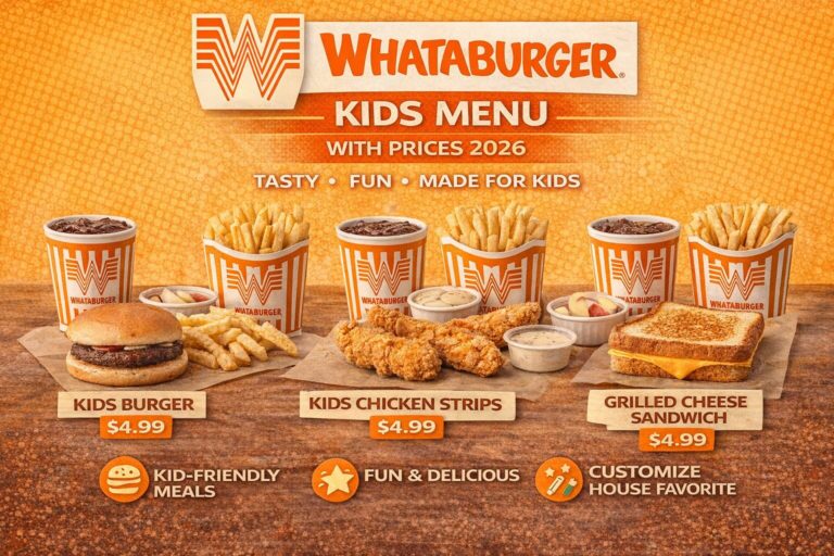 Whataburger Kids Menu