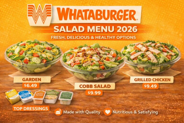 Whataburger Salad Menu