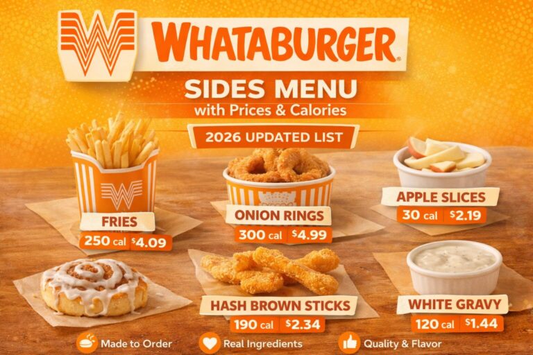 Whataburger Sides Menu